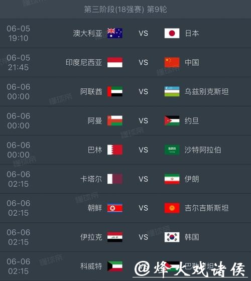 2026世界杯详细赛程安排